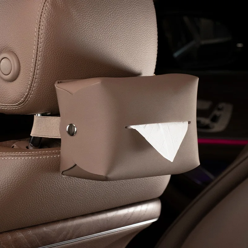 

Car Tissue Box Car Multifunctional Seat Back-mounted Sun Visor Tissue Bag Armrest Box Paper Bag Car Storage Accessories