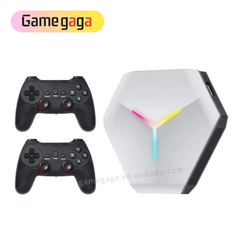 X10 4K HD Video Game Console 2.4G Recharging Gamepad 128G with Dual System Android 11 TV Box 40000+ 3D Retro Games