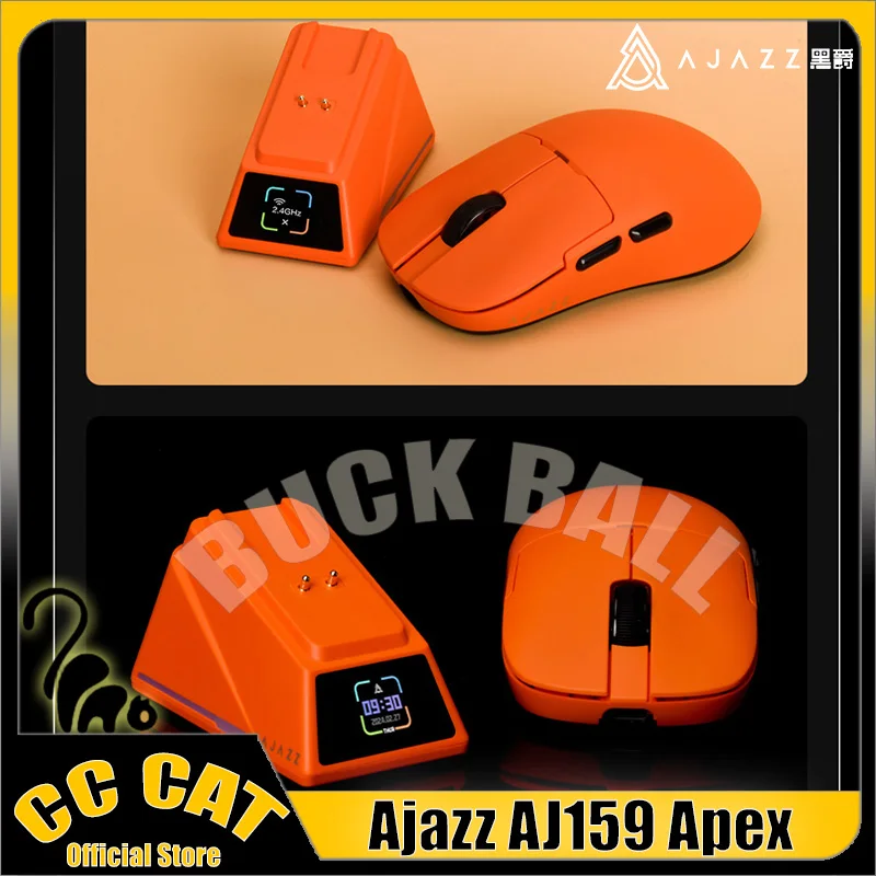 

Ajazz Aj159apex Gaming Mouse Wireless Mouses 3mode 8k Paw3950 Lightweight Paw3395 With Charging Dock Low Latency Gamer Mouses