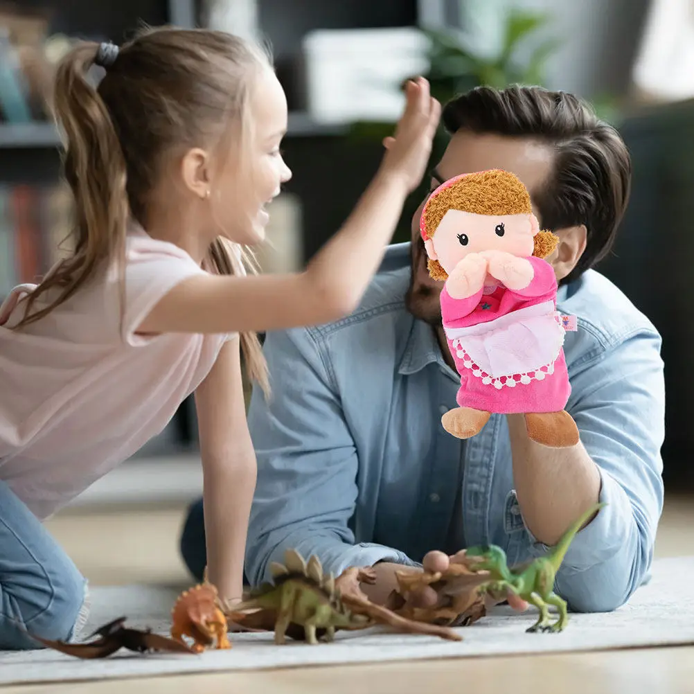 

Набор из 2-х кукол-перчаток для родителей: семейное образовательное представление, рассказывание историй, театральные постановки, ролевые игры для детей и малышей