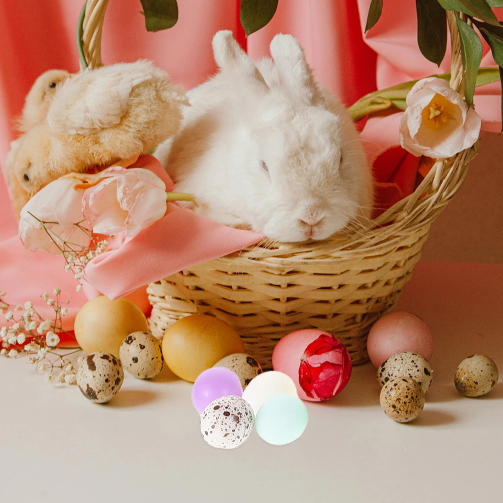 

10 Pcs Bulk Easter Decorations Rabbit Miniature Figurines Animals Resin Bunnies Day