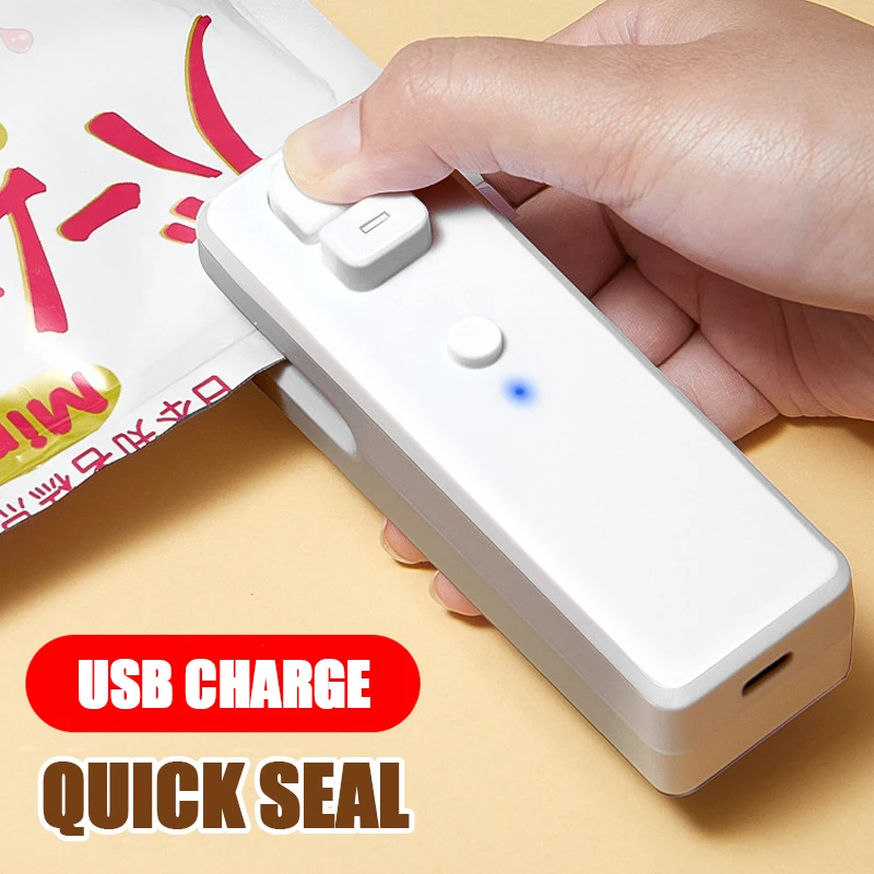 Small Vacuum Sealer Mini Sealing Machine With USB Portable Food Bag Sealing Machine Snack Sealing Machine