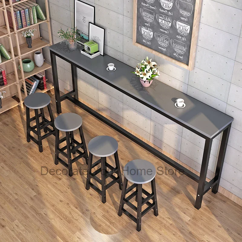 

Modern Wall Bar Dining Table Party Art Dining Coffee Bar Counter Table Cocktail Long Tavoli Da Pranzo Living Room Furnitures