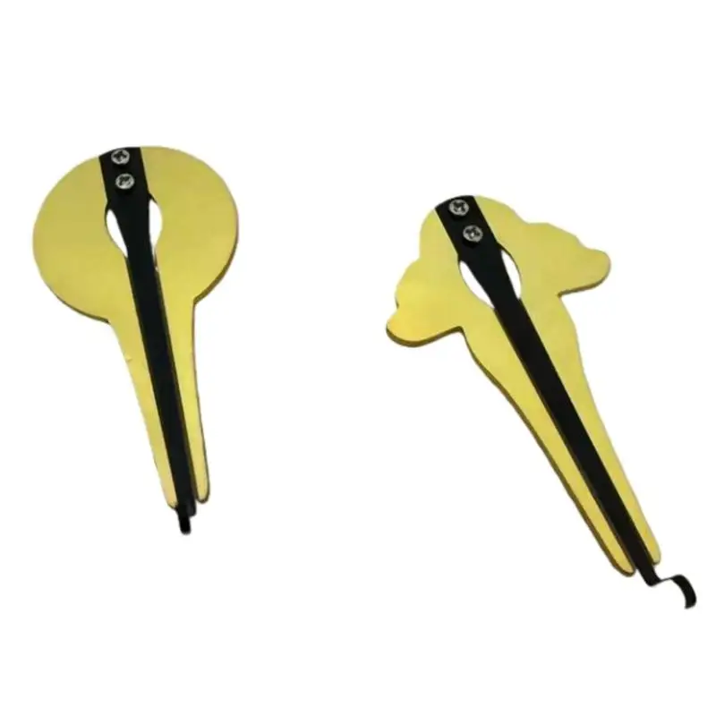 

652F Luxurious Circulars Harp Warm Gold Coating Ergonomic Grip Clear Sound Quality