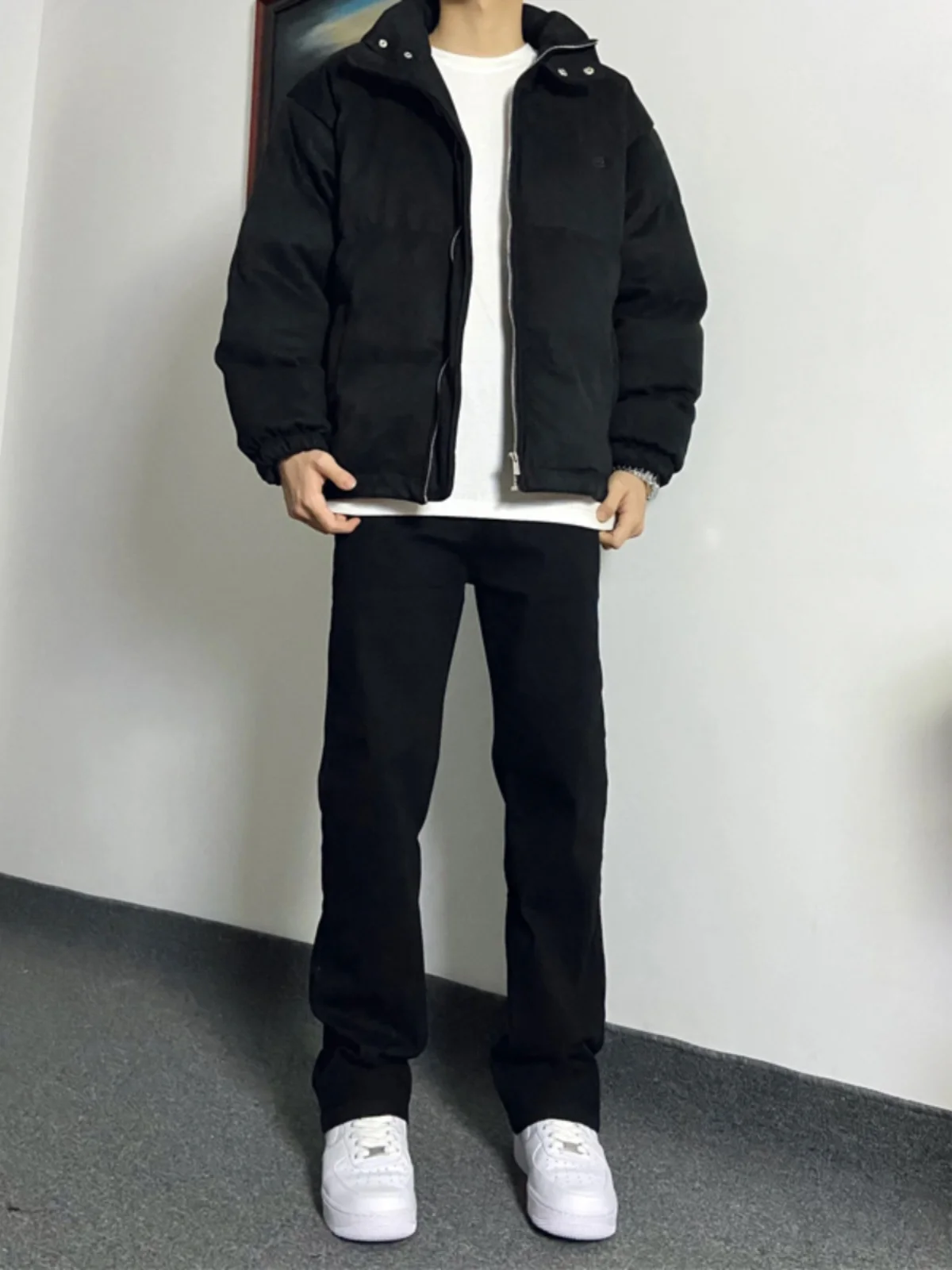 

Мужские джинсы Cleanfit Bla прямого кроя, осенне-зимние, в стиле High Street, облегающие, длинные брюки, модные и стильные, со средней/высокой талией