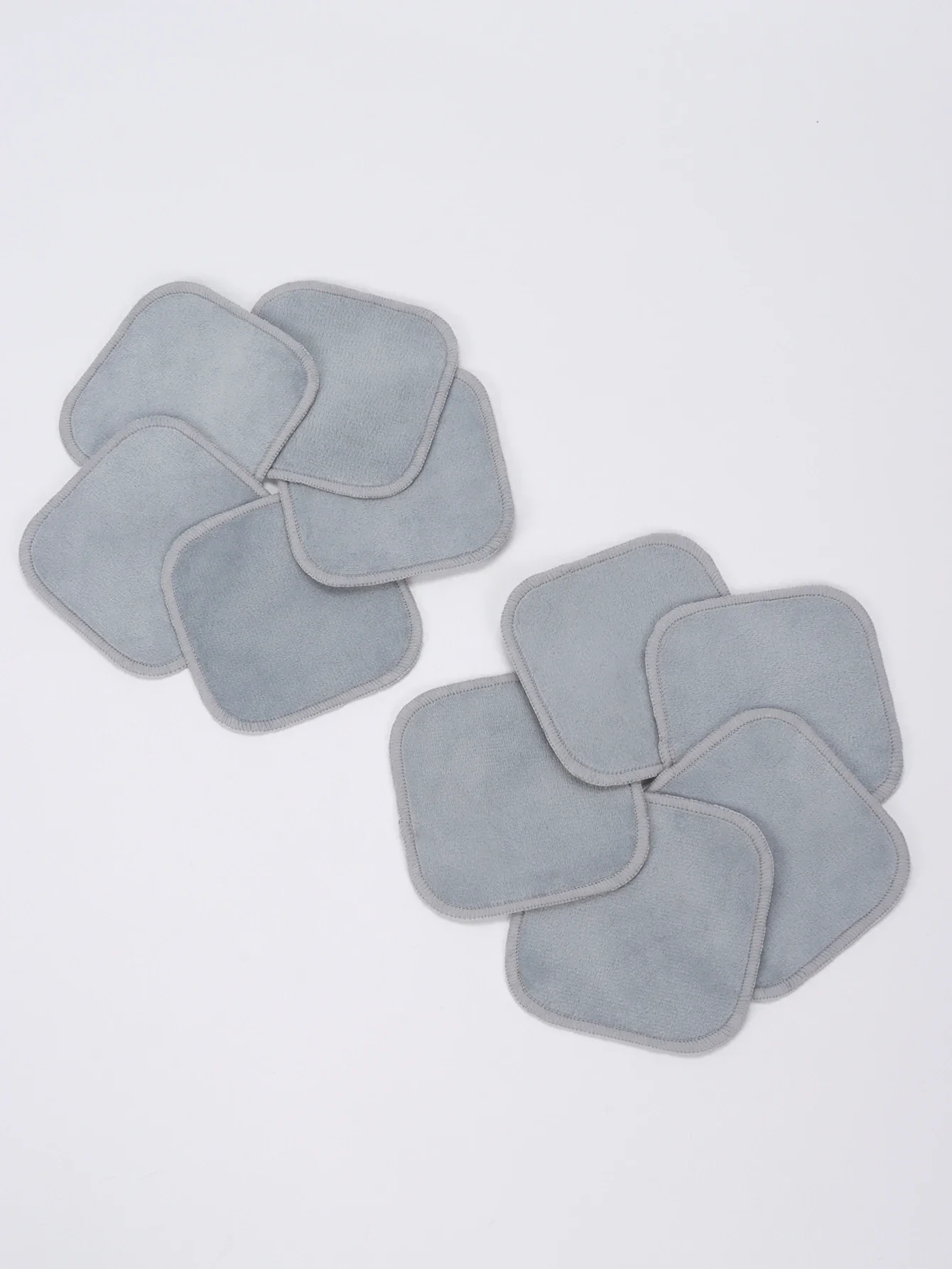 クリスタルスーパーソフトスクエアメイク落とし5/10/20個、再利用可能なメイク落としツール、洗顔、クレンジング、メイク落とし、スーツに最適