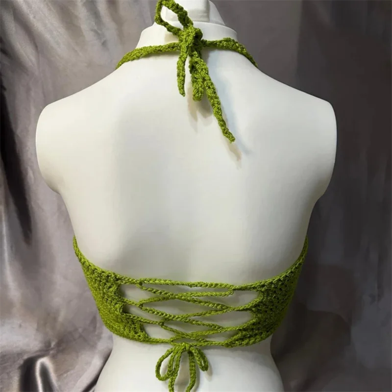 New Summer Fashion Sleeveless Slim Camisole Contrast Color Women Knitted Sling Sexy knit vest suspenders beach sea party costume