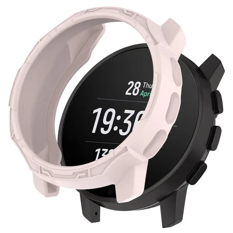 Suunto 9ピークpro用のソフトシリコン保護ケース,スマートウォッチストラップ,透明な保護シェル,アクセサリー