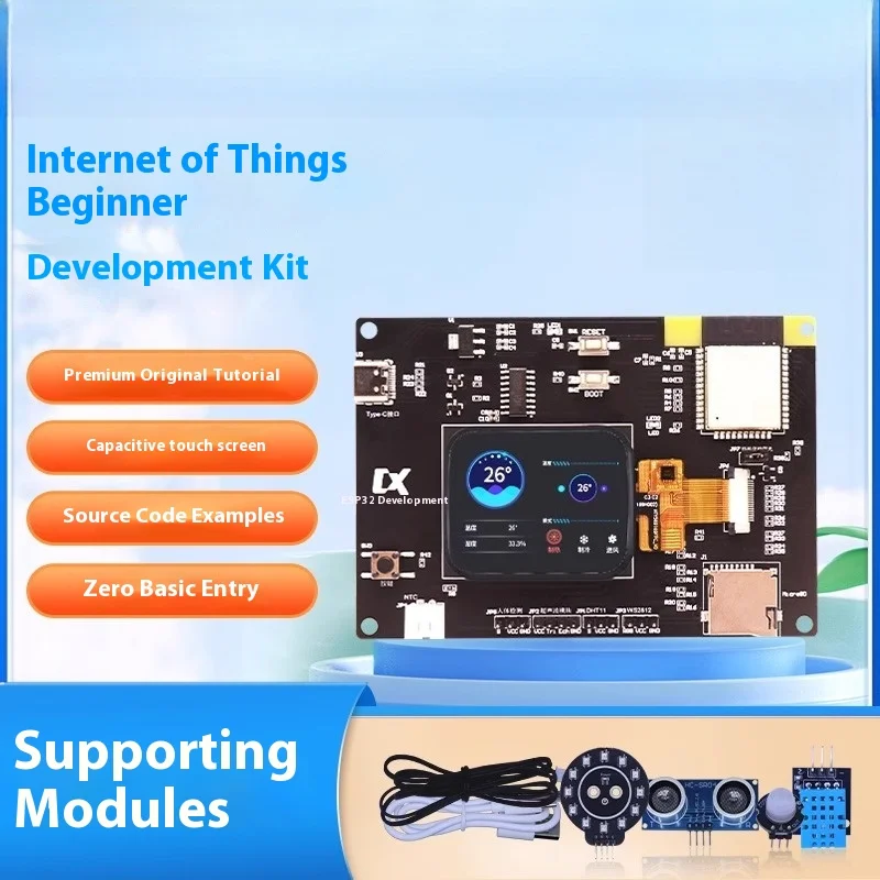 ESP32 Development Board IoT Kit ESP-IDF Tutorial with Capacitive Touch LCD Screen Integrated WIFI & Bluetooth
