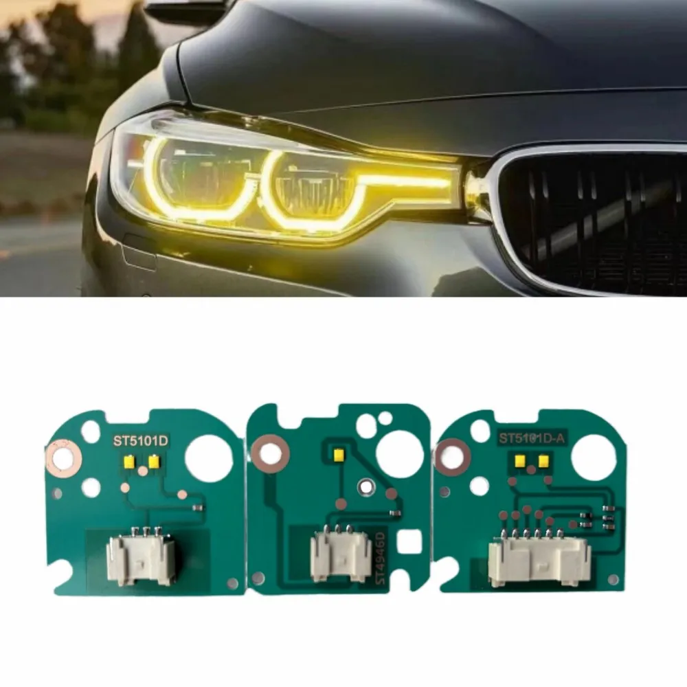 

Blue Yellow Lemon Angel Eye LED Boards For 2017 2018 BMW F30 F35 320i 328i 330i 340i LED Headlight Daytime Running light DRL