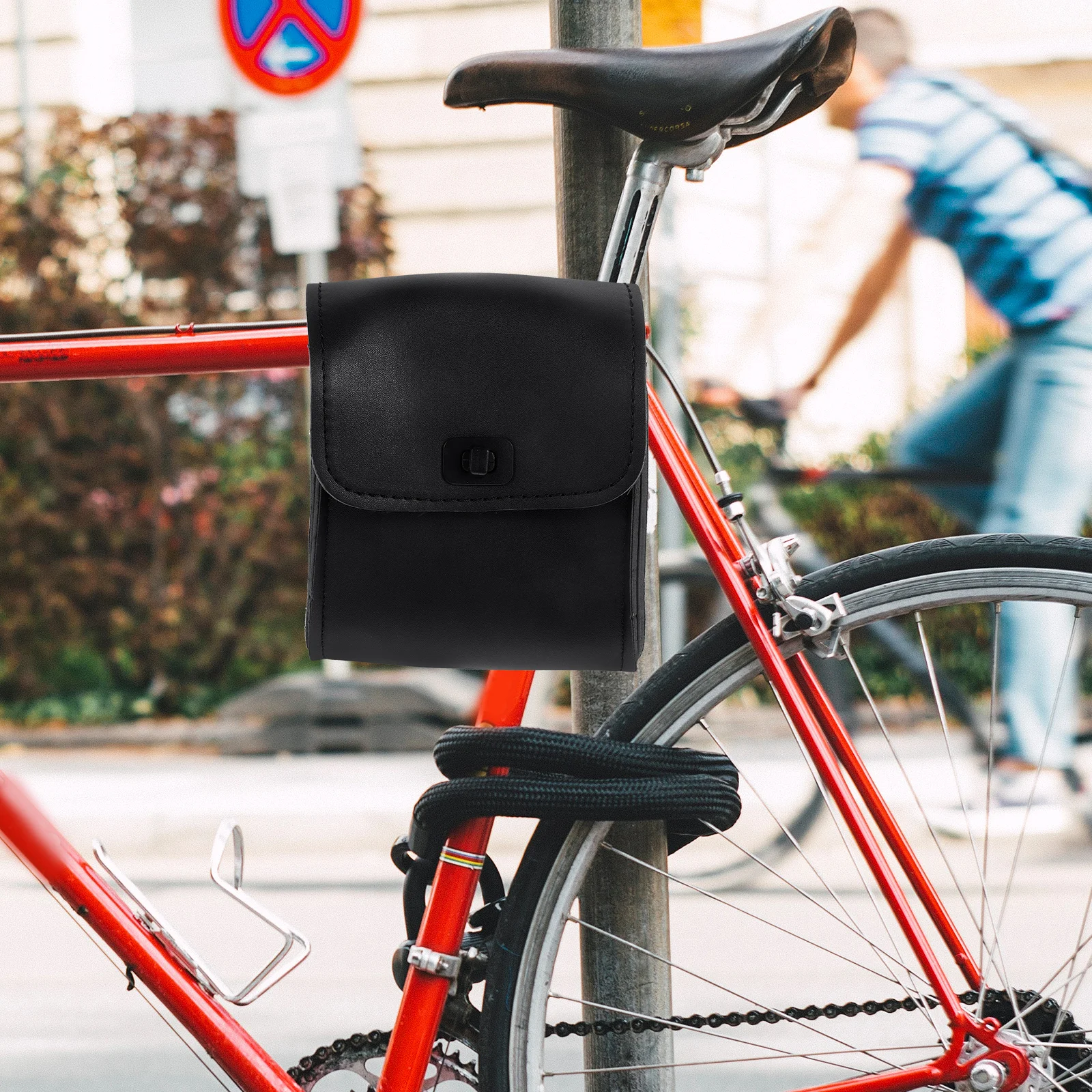 

Top Tube Bag Bike Pannier Handlebar Cycling Saddlebag Front Tube Motorcycle Waterproof Wear Resistant Camera Phone