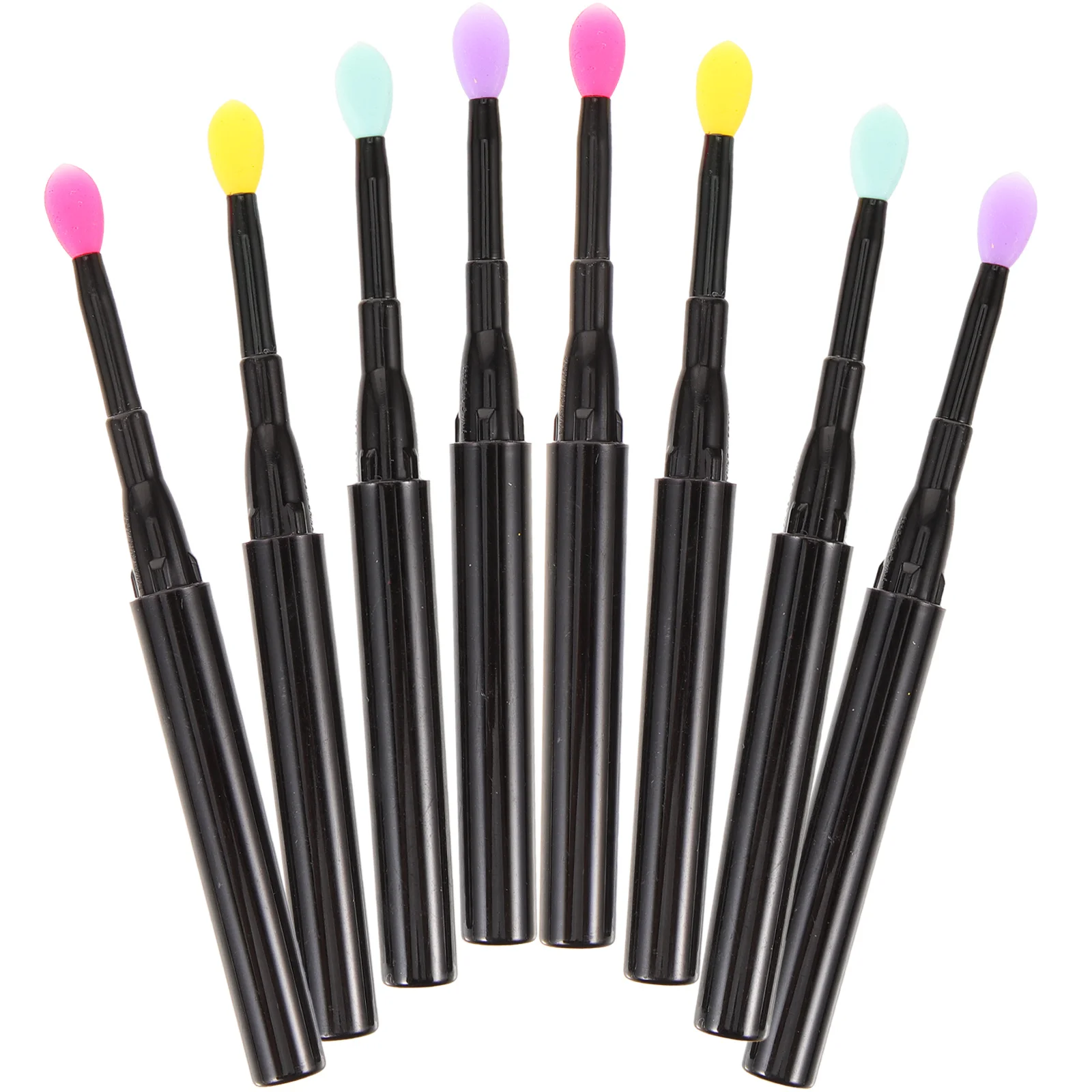 12 قطعة فرشاة الشفاه السيليكون متعددة الاستخدام أحمر الشفاه قضيب الصولجانات غير قابلة للخدش حتى تطبيق مجموعة أدوات ماكياج الموضة هدية