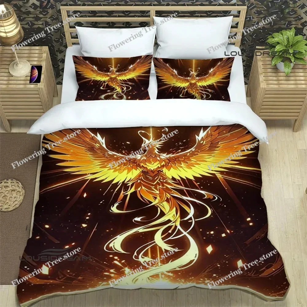 3D Phoenix Printed Bedding Sets Exquisite Bed Supplies Set Duvet Cover Bed Comforter Set Bedding Set Luxury Birthday Gift
