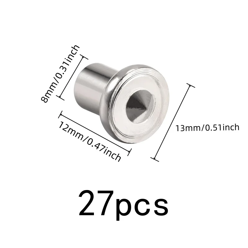 27 pcs 8mm Woodworking Alignment Pins Accurate Drill Alignment, designed for Carpentry Workshop, Compact Portable
