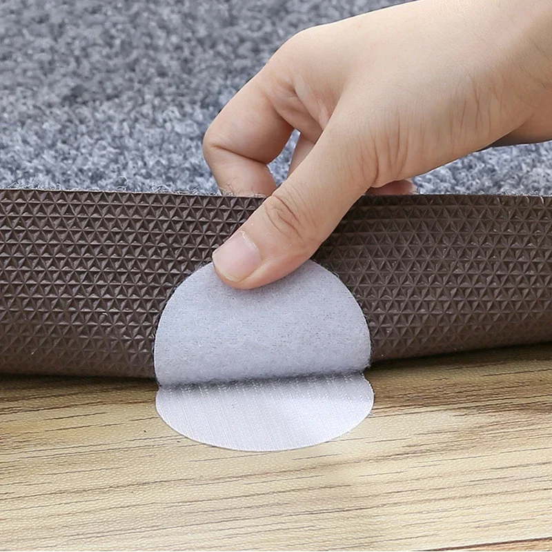 5/10/15Pcs Self-adhesive Fastener Dots Stickers Adhesive Tape Sofa Mat Bed Sheet Carpet Anti Slip Fixing Pad PVC Patch 50mm