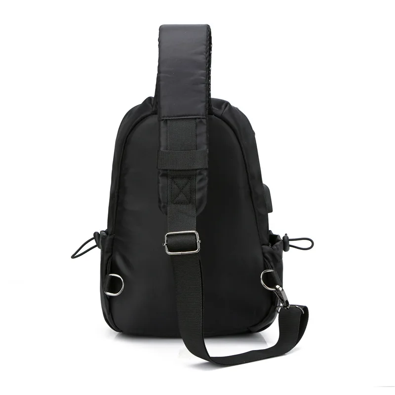 New Casual Men's Chest Bag, Fashionable and Versatile Shoulder Bag, Multi-functional Waterproof Large-capacity Crossbody Bag
