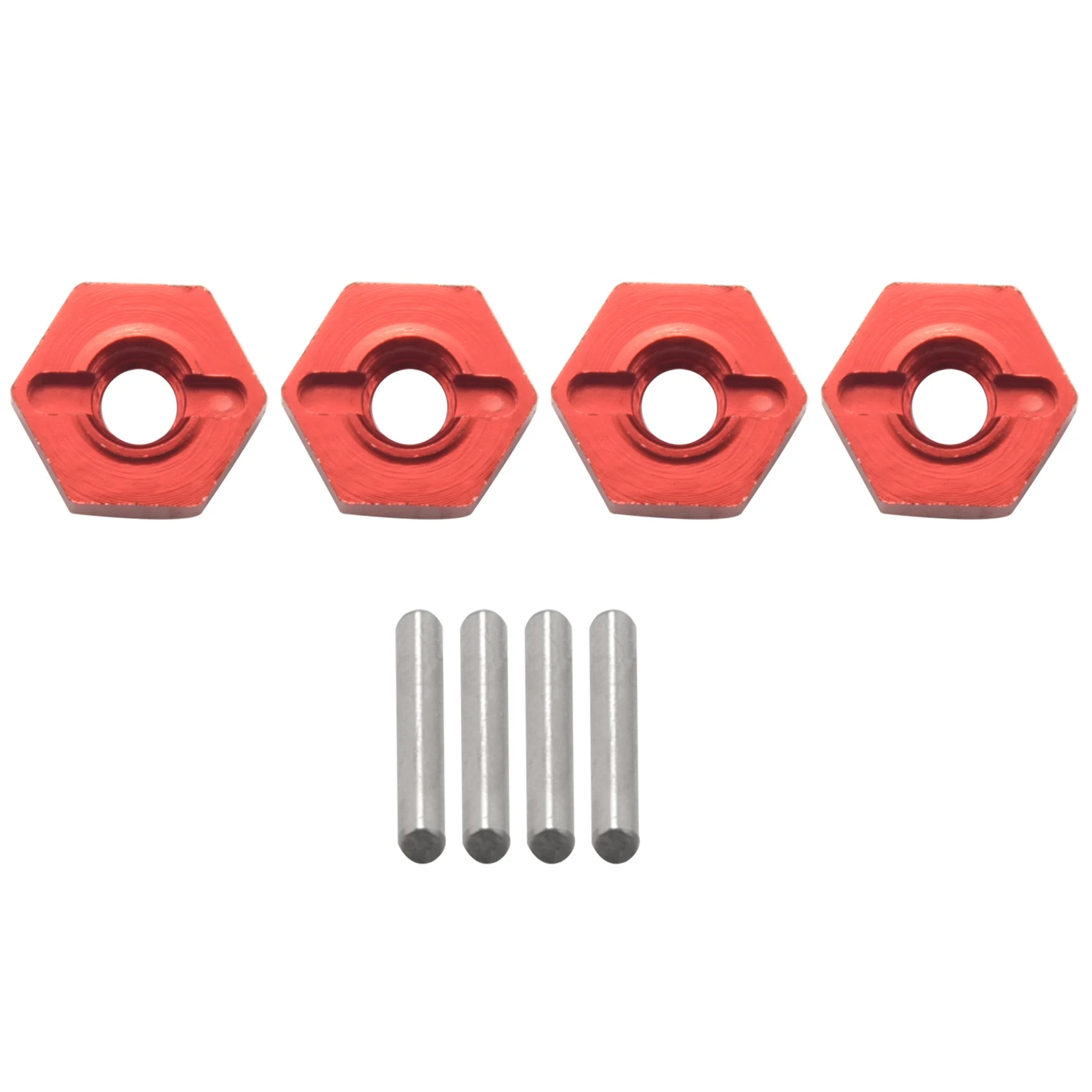 Aluminum Alloy 12mm Combiner Wheel Hub Hex Adapter for Wltoys 104001 1/10 RC Car Upgrade Parts Accessories,Red