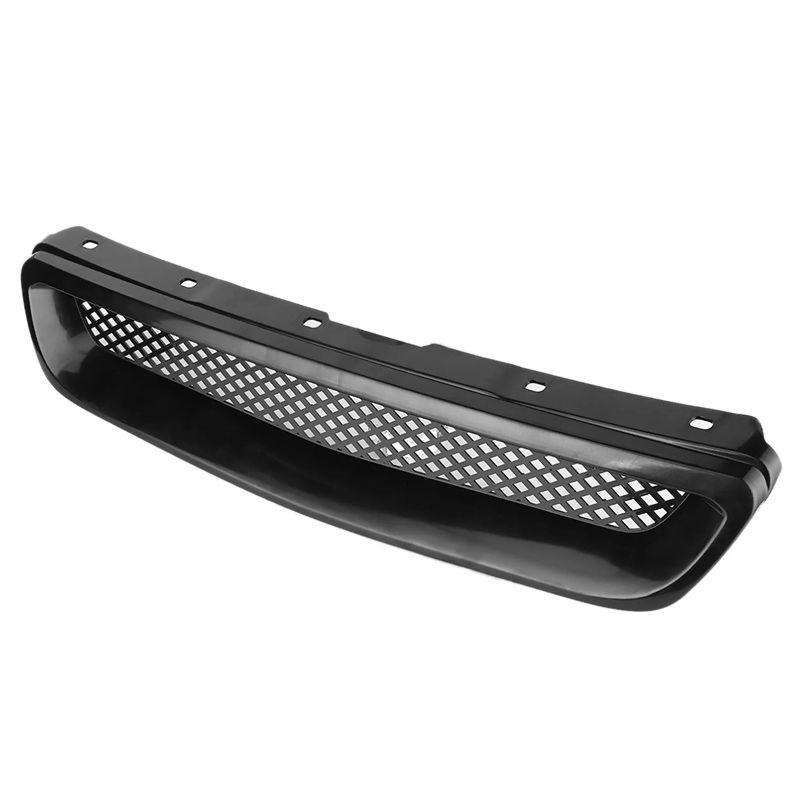 Black Grill Mesh Front Hood Grille Grill Air Flow Intake Mesh Fit for Honda Civic 96‑98 JDM Type‑R Front Hood Grille