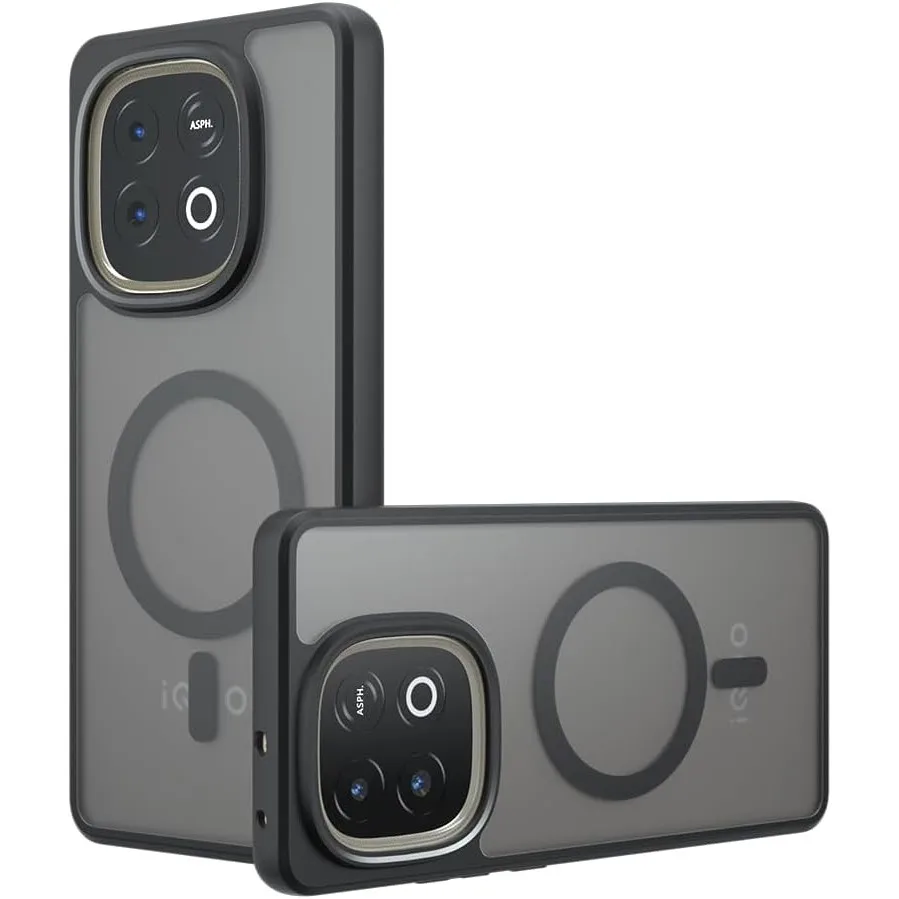 حافظة لهاتف Vivo Y300t / iQOO Z10 Turbo/iQOO Z10 Turbo Pro مغناطيسية مضادة للسقوط [TPU+PC لوحة الكترونية معززة] غطاء 2 في 1