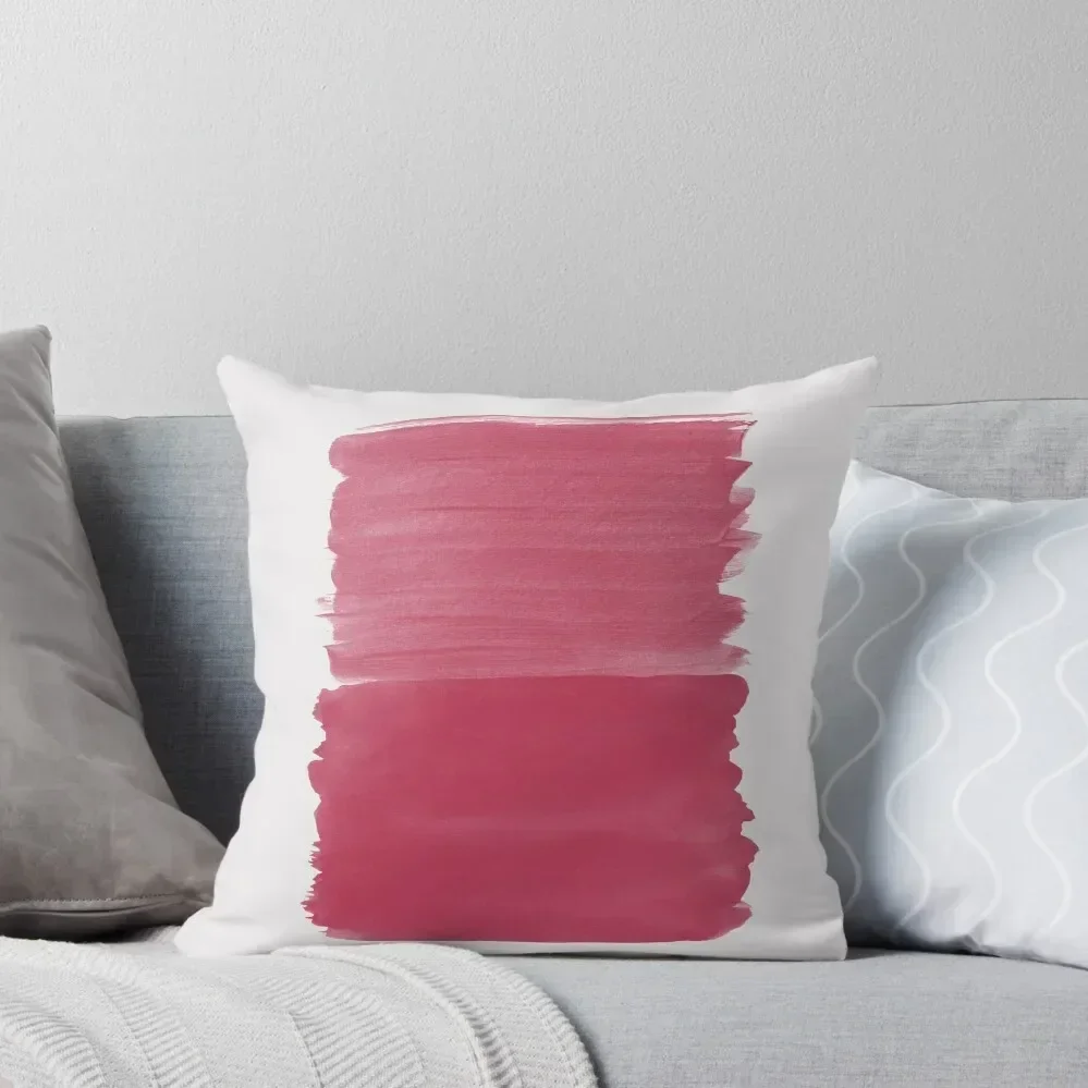 

Viva Magenta Abstract Minimalism #1 #minimal #ink #decor #art Throw Pillow Embroidered Cushion Cover Ornamental Pillow pillow