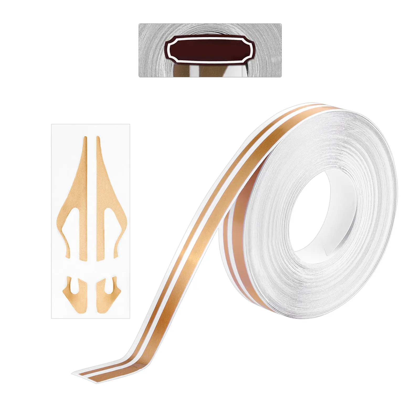 Car Flower Sticker Waist Line Decor for Vehicles Strong Automotive Grade Adhesive on Rivets Corrugations Easy