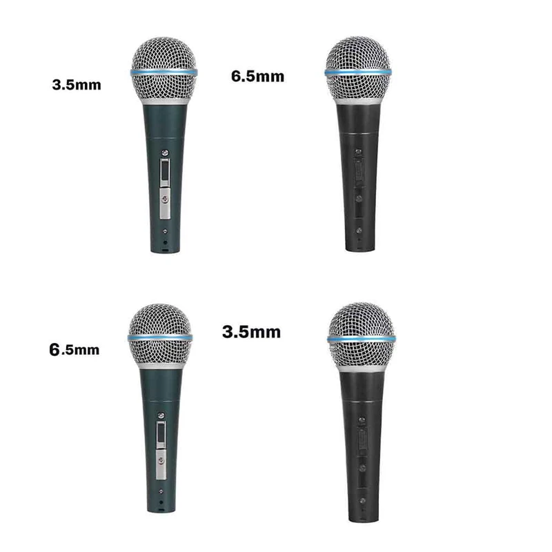 

ABJX New Metal Dynamic Microphone Wired Microphone For Karaoke Singing Wedding DJ Speech