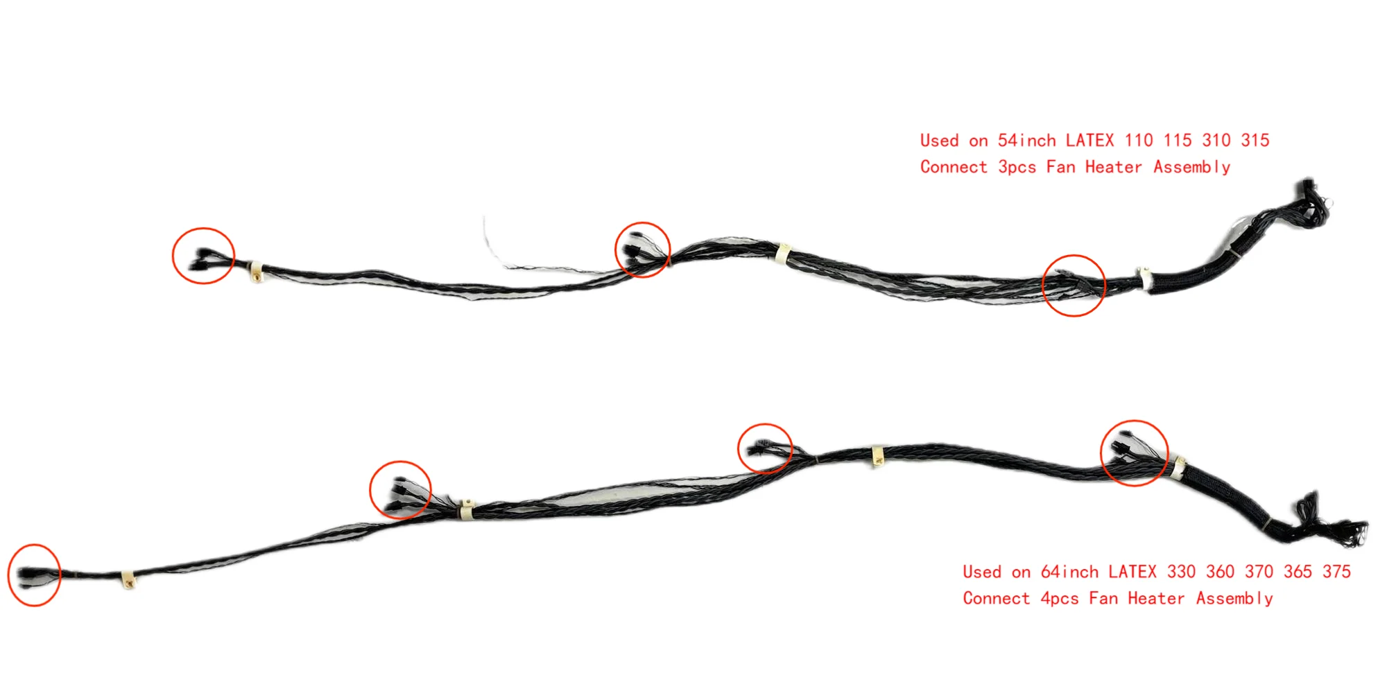 مجموعة مدفأة مروحة للاتكس ، اختر 18 أو 20 دبوس كبلات ، 54-64 بوصة ، من من من من من من ؟ ، من من من من من ؟ ، من من من ؟ ؟ ، من ؟ ؟ ، ؟ ، ؟ ، ؟ ، ؟ #2