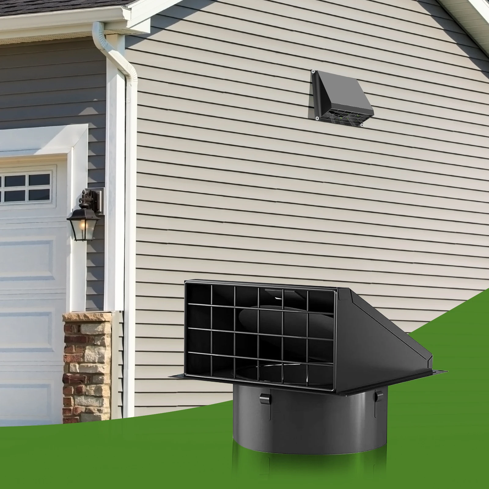 

4-дюймовый настенный вытяжной вентиляционный отверстий, настенный вытяжной вентиляционный отверстий, металлическая внешняя вентиляционная крышка для дома, вытяжка переменного тока