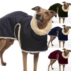 Autumn and Winter Dog Clothes Large and Medium-sized Dogs Solid Colour High Collar Padded Warm Waistcoat Clothing