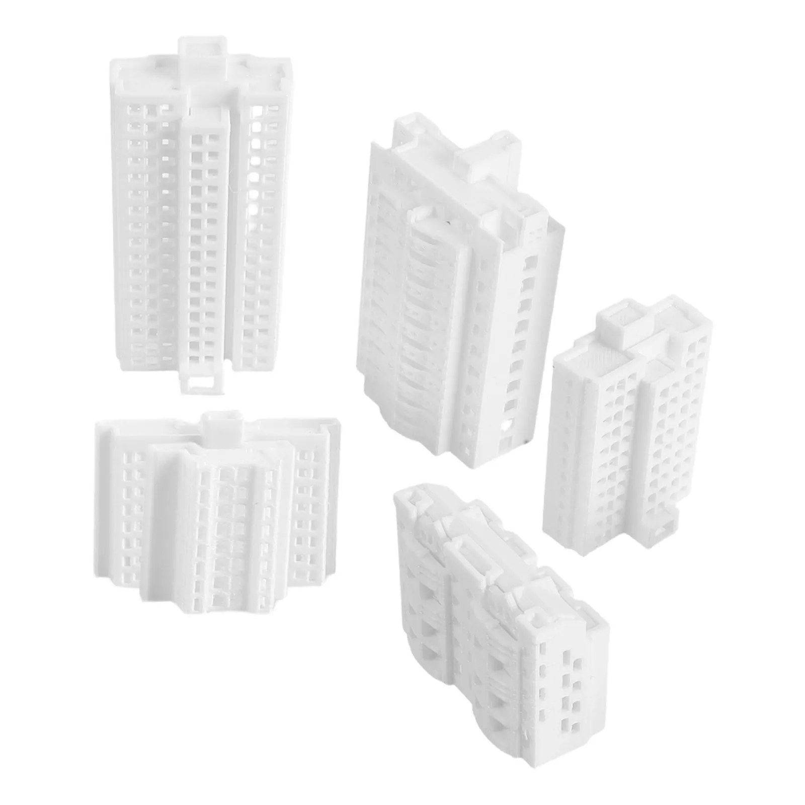 5Pcs Miniature Building 1 500 Scale Unpainted Modern City Houses for DIY Architecture Decorations Sand Table Diorama Micro