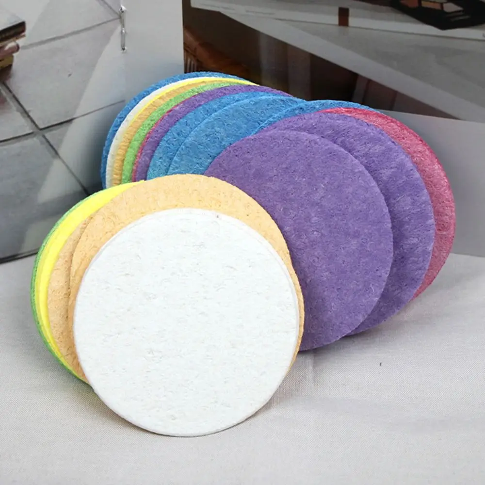 Kosmetische Puff Kompresse Holz Zellstoff Gesichts Waschen Schwamm Gesicht Reinigung Schwamm Pad Reinigung Werkzeug Massage Pinsel Holz Zellstoff Schwamm