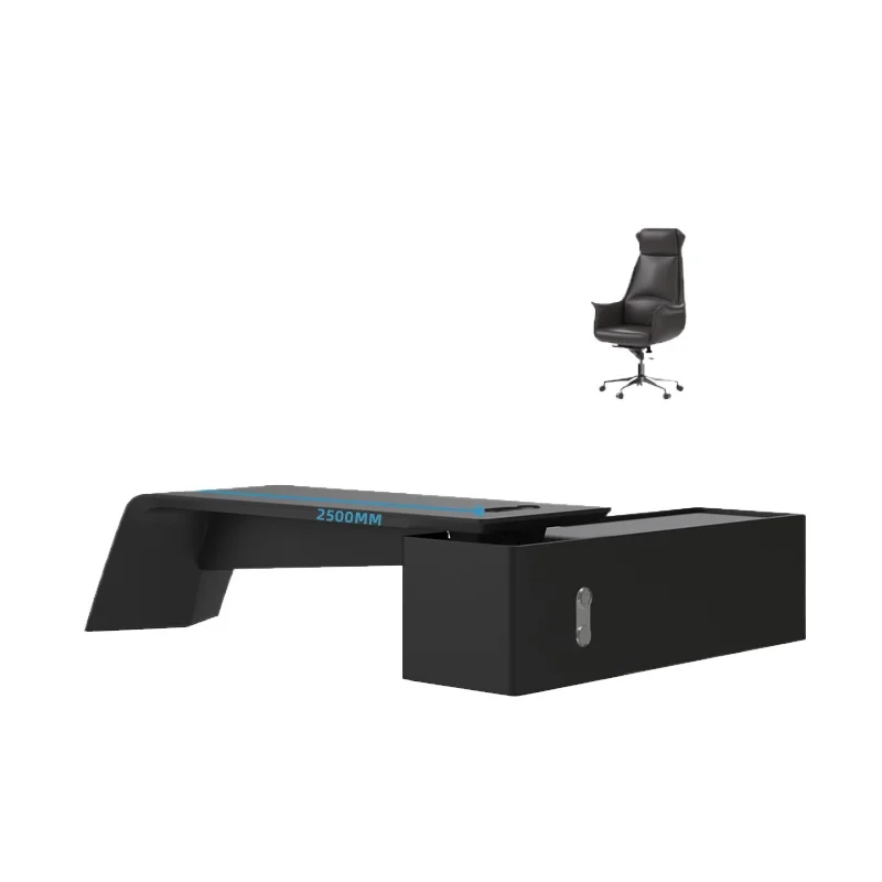 منظمات الأعمال السوداء مكتب مكتب فاخر منظم الكمبيوتر مكتب العمل غرفة نوم طويلة عرض أثاث تافولو العصري