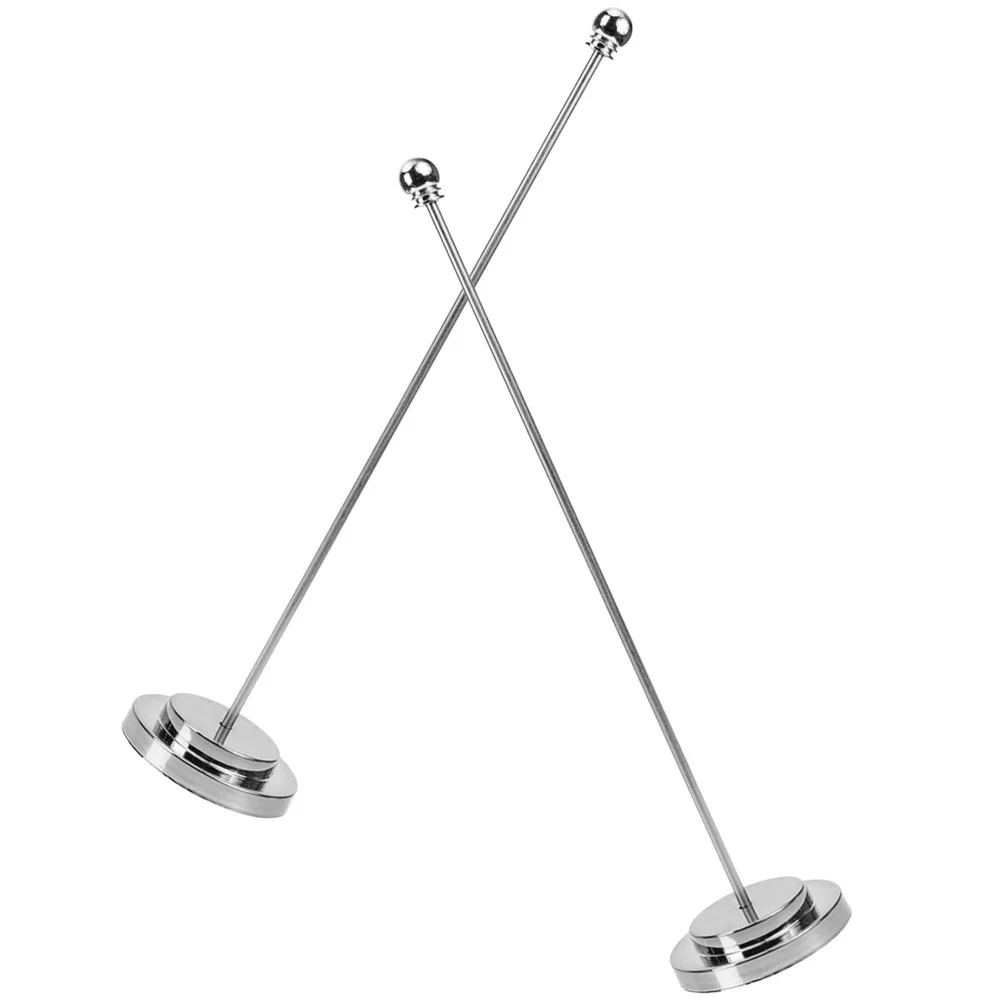 2 Pcs Desktop Flagpole Nail-free Practical Holder Base Sturdy with Metal Stable Occasion