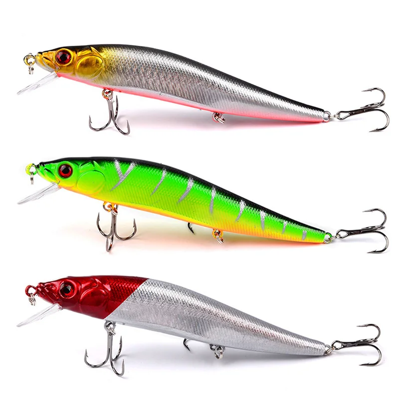 1PCS Minnow Fishing Lures 14g/23g Crankbait Wobblers Perch 3D Eyes Artificial Hard Bait Pike Carp Bass Floating Swimbait Pesca