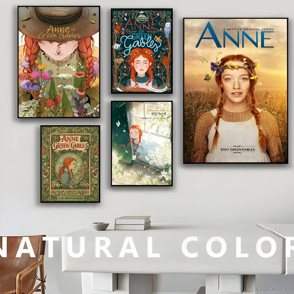 A-Anne Of Green Gables Good Quality Prints and Posters Waterproof Paper Sticker Coffee House Bar Posters Wall Stickers