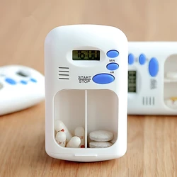 1PC Pill Reminder Medicine Dispenser, Small Pill Box Automatic Medication Dispenser with Alarm, Medication Aids, Pill Organizer