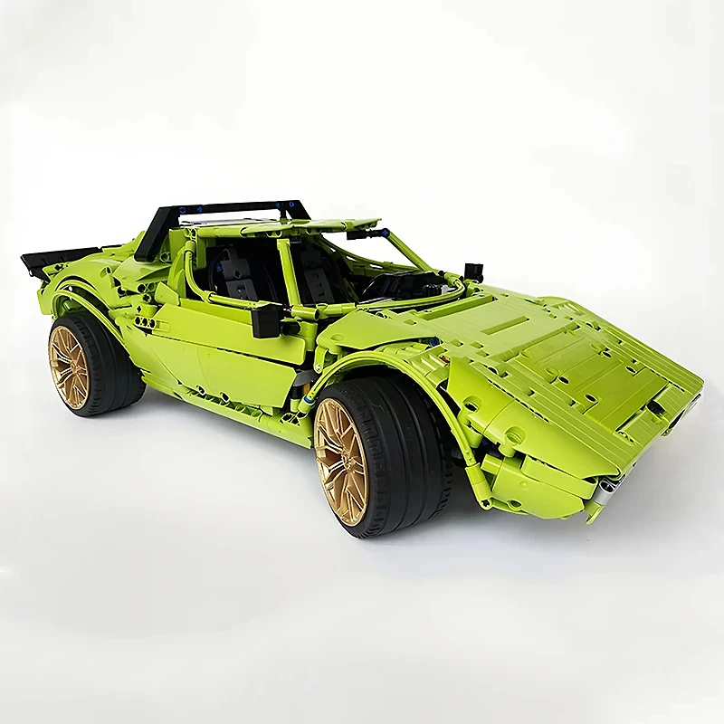 New MOC-93183 Technical Car 1974 Lancia Stratos Stradale HF Building Blocks Bricks Educational Puzzle Toy Christmas Gift For Kid