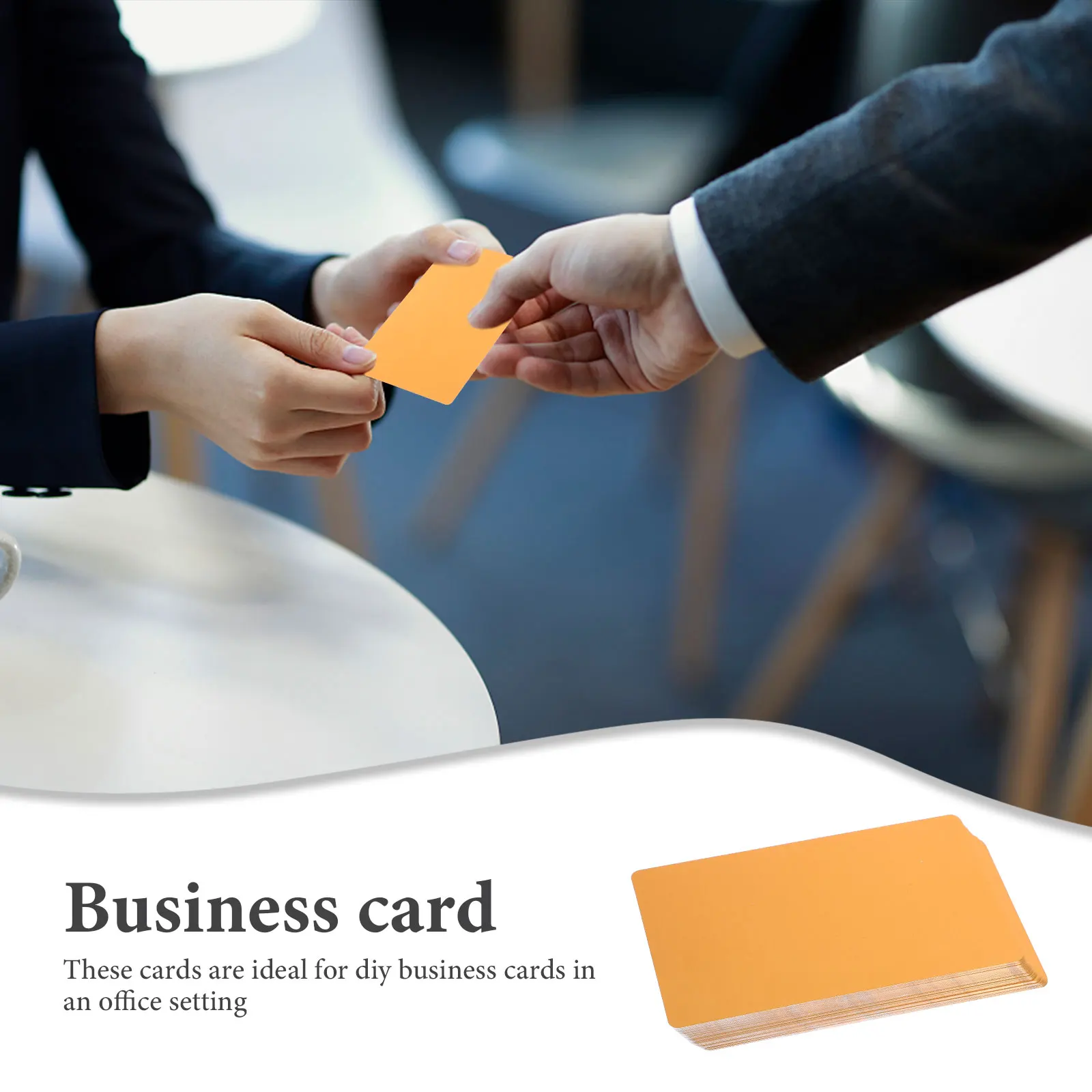 

50 Pcs Cards Metal Business Aluminum Blank Name Aluminium Marking for Engraving Blanks Golden