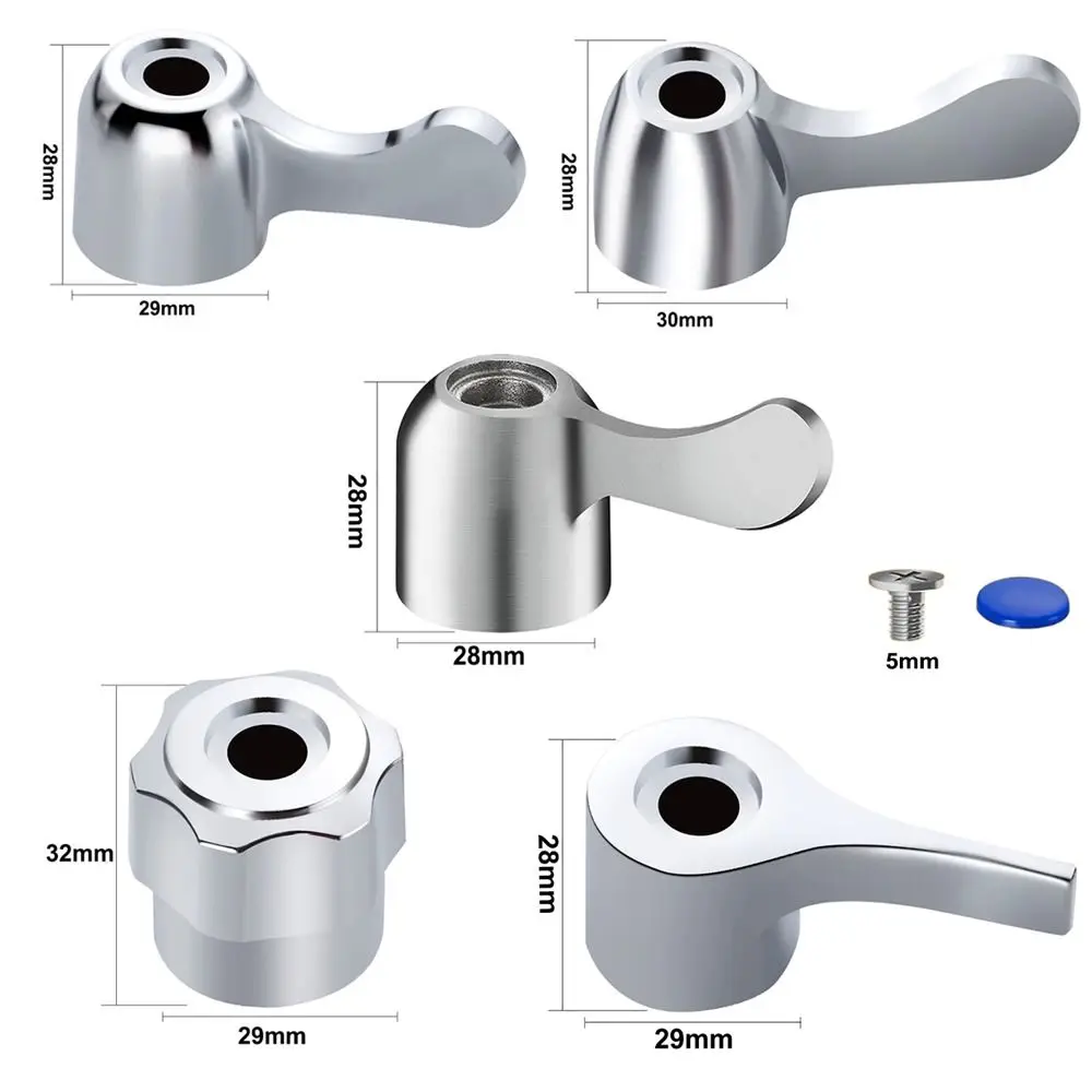 New Triangle Valve Faucet Handle Small Spout Universal Quick Open Valve Dish Basin Handle