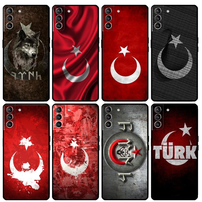 Republic of Turkey Realistic Flag Case For Samsung Galaxy S20 S21 FE S22 Plus S23 Ultra S8 S9 S10 Plus Note 10 20 Ultra Cover