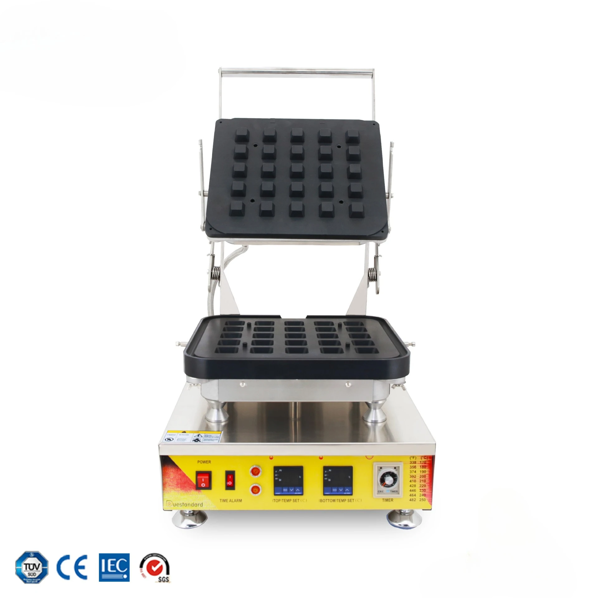 

Popping cookie egg tart equipment, electric heating and temperature control, square tart bottom non-stick coating