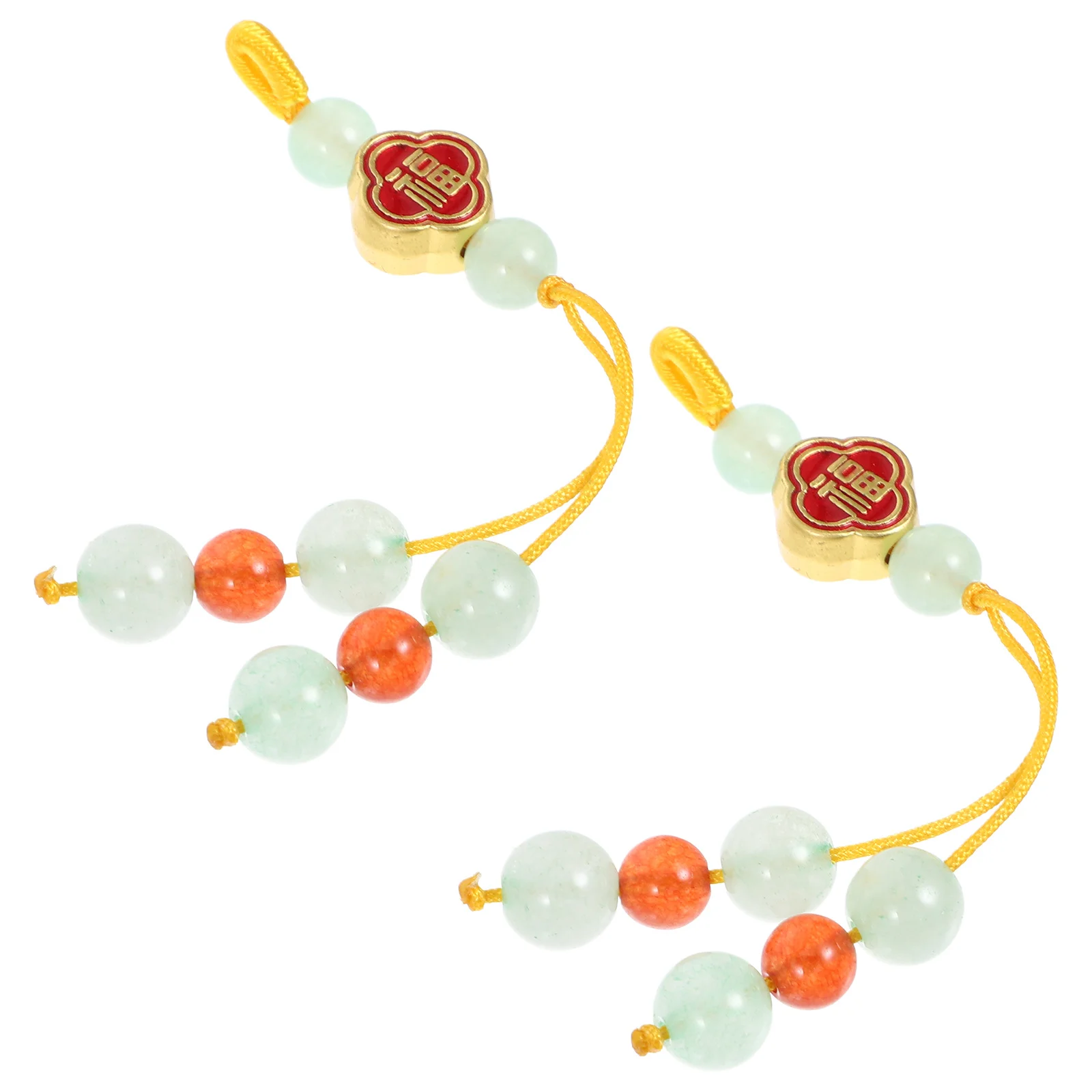 2 шт. китайский кулон с кисточкой, подвесное украшение, символ удачи, фэн-шуй, автомобильный шарм, весенний фестиваль, орнамент