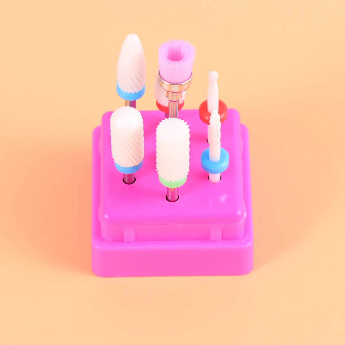 7종 매니큐어 드릴 비트 세트, 프리미엄 전동 네일 파일 도구용 네일 그라인딩 헤드, 살롱, 스파 또는 개인용으로 적합