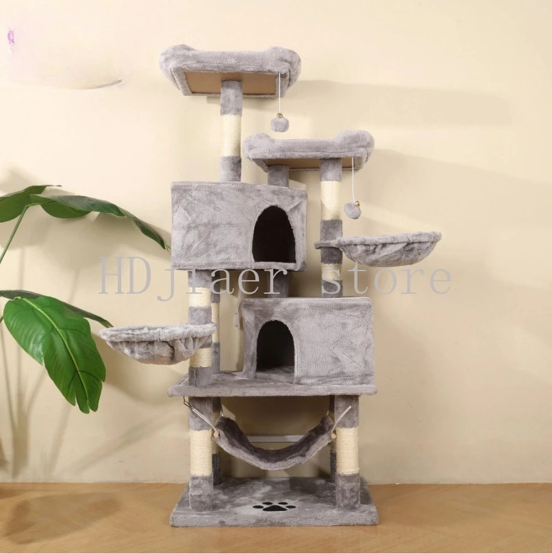 

Large cat climbing frame can be split flannel cat nest scratching column pet supplies cat toy jumping platform