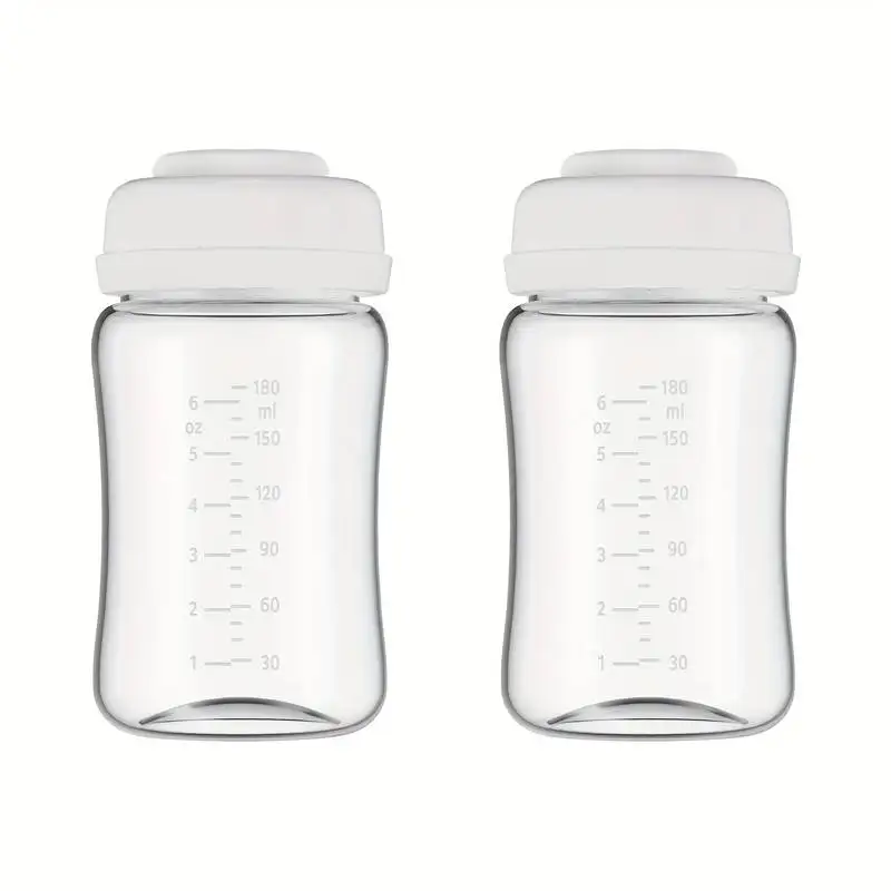 Bottles Breast Pump Parts Replacement Storage Bottle Compatible with Spectra S1/S2/9 Plus, 6.oz 6.09oz Parts, Easy to Clean
