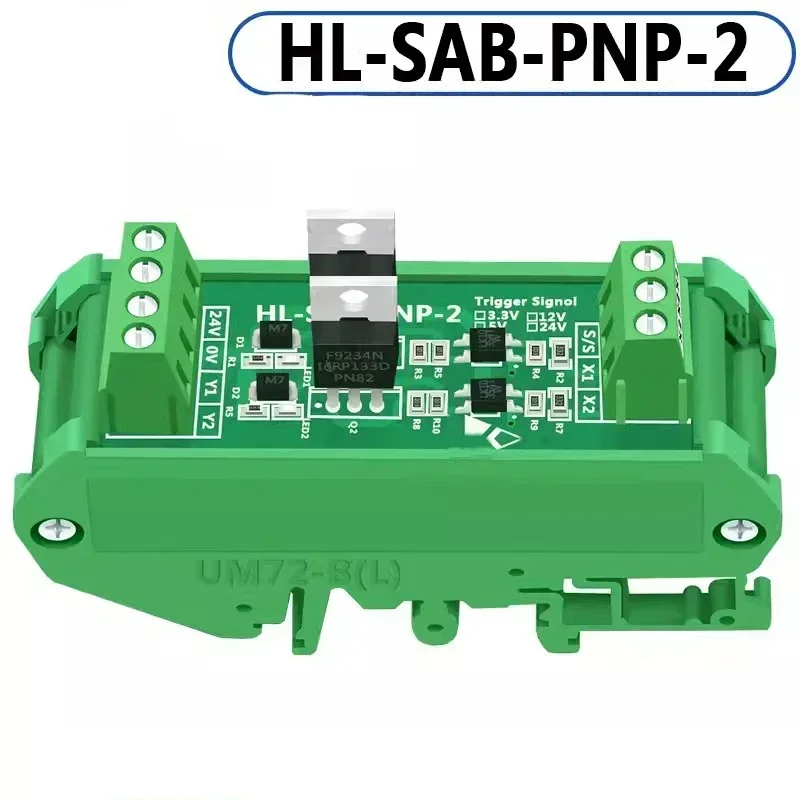 Amsamotion PLC DC Amplifier Board 2-way Contactless Solid State Relay Module Photoelectric Isolation PNP NPN DC3.3 5V 12V 24V Ou