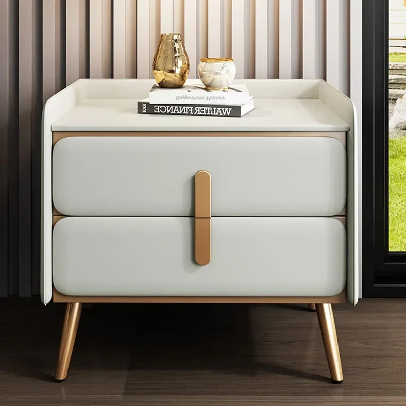 Bedroom Storage Bed Desk Table Auxiliary Bookcase Drawer Comfortable Drawers Floating Nightstand Bedside Narrow Nordic Furniture image 3