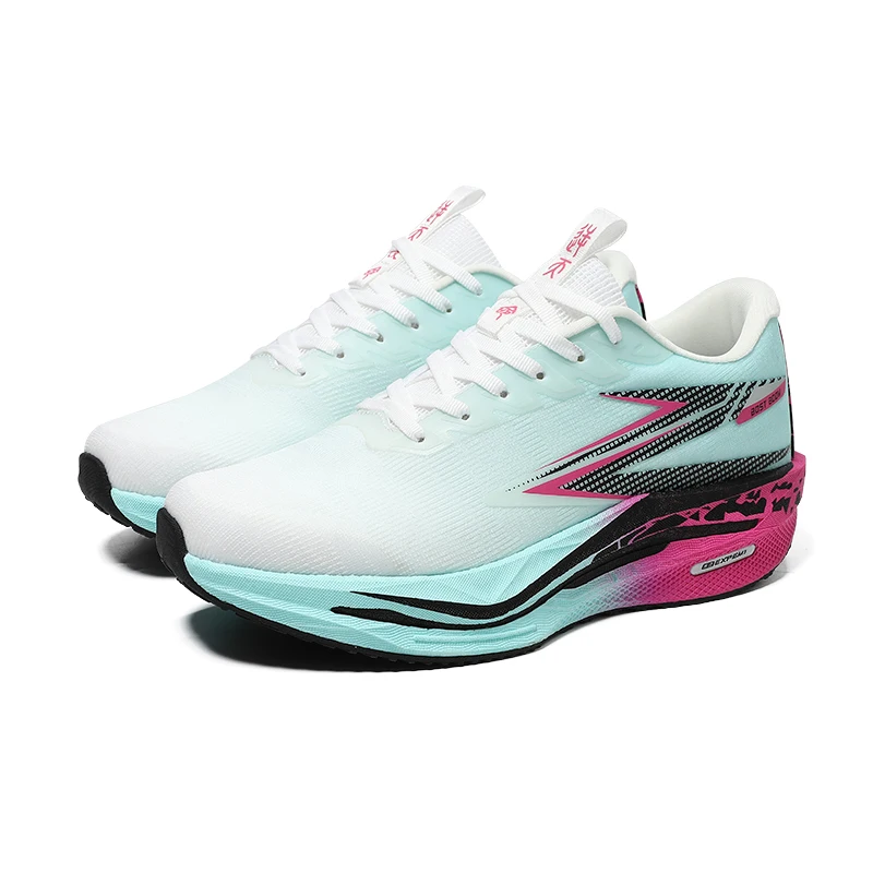 

Sports and leisure shoes, men's shoes, marathon oversized air cushioned shoes, fly woven all season rubber, wear-resistant, anti