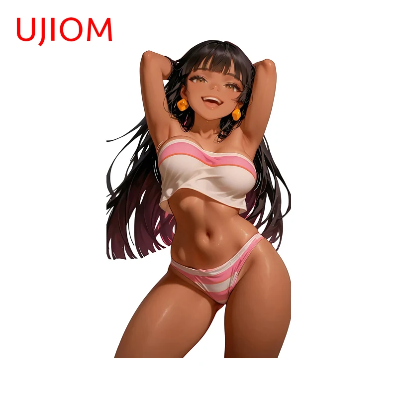 UJIOM Pretty Vigorous Egyptian Style Girl Wall Stickers Attractive Item Laptop Decal Delicate Living Room Window Decoration