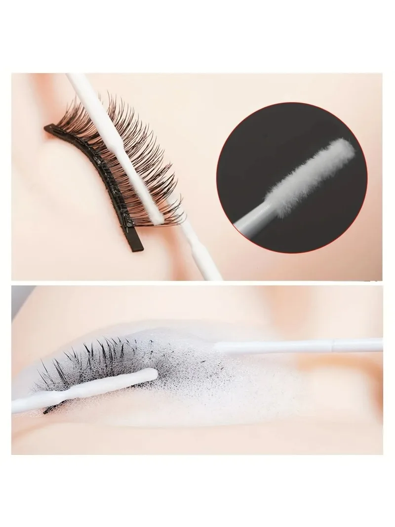 200 Stück Einweg-Mikrobürsten für Wimpernverlängerung, Individuelle Wimpernentfernungs-Wattestäbchen, Mikrobürsten